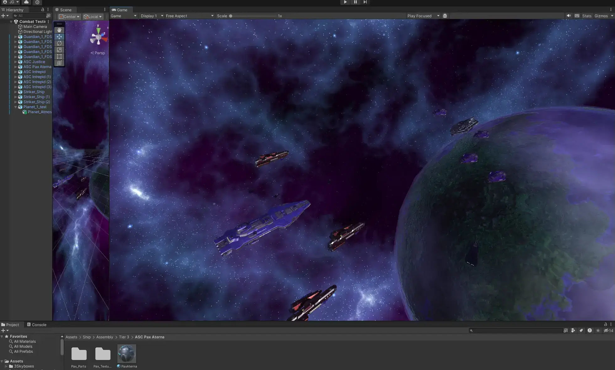 Unity Combat Scene